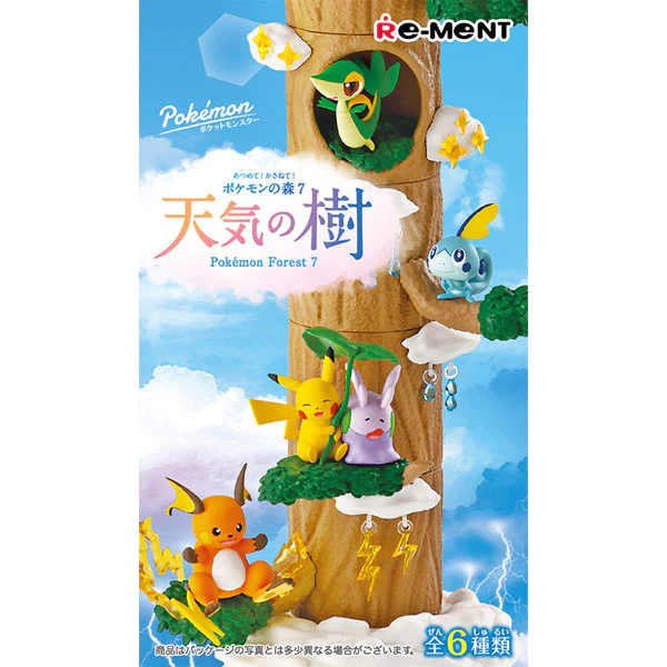 RE-MENT Pokemon Forest 07 Weather Tree Box Set (full set of 6 pcs)