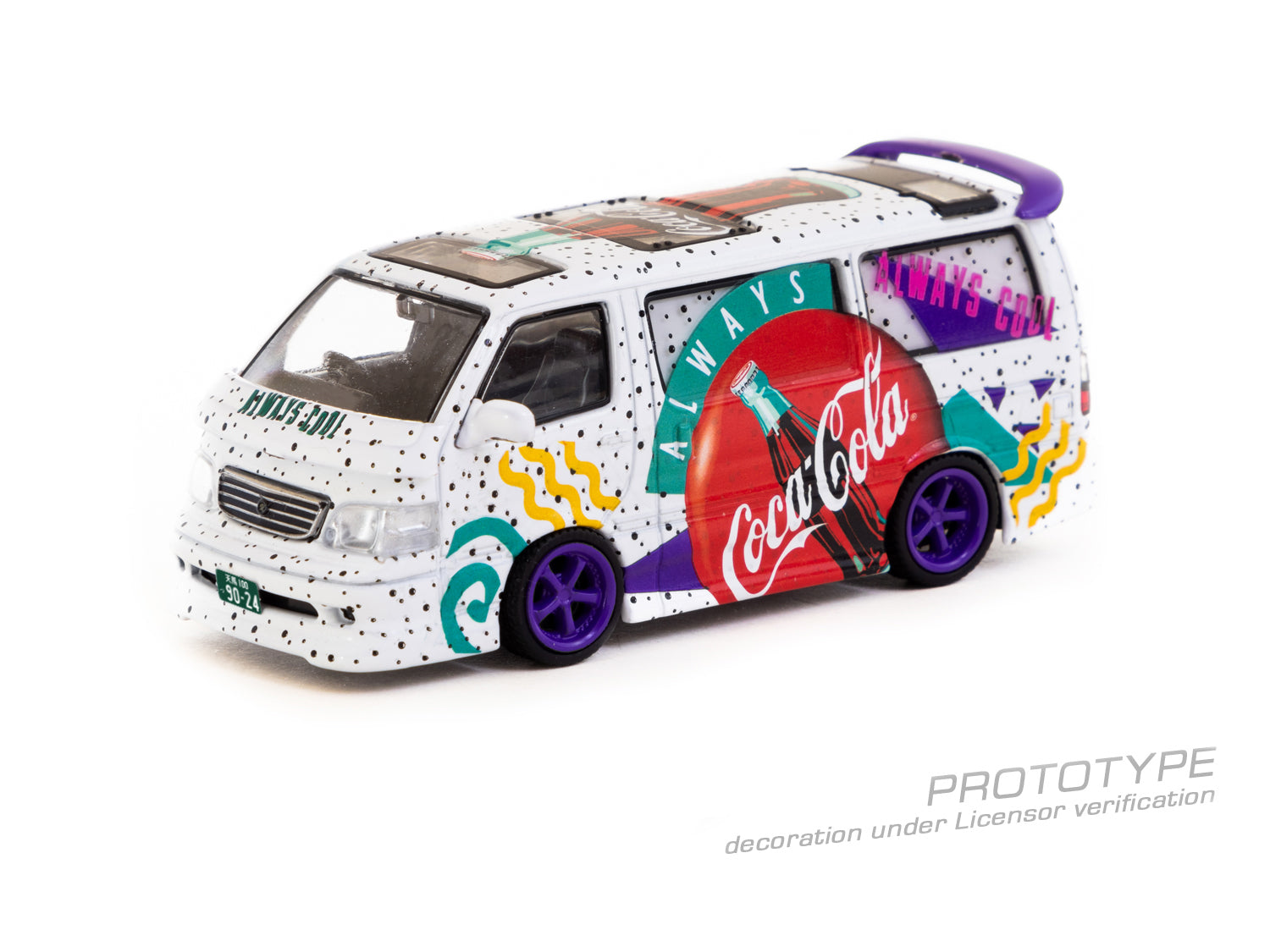 Tarmac Works 1/64 Toyota Hiace Wagon Custom Coca-Cola Delivery Van