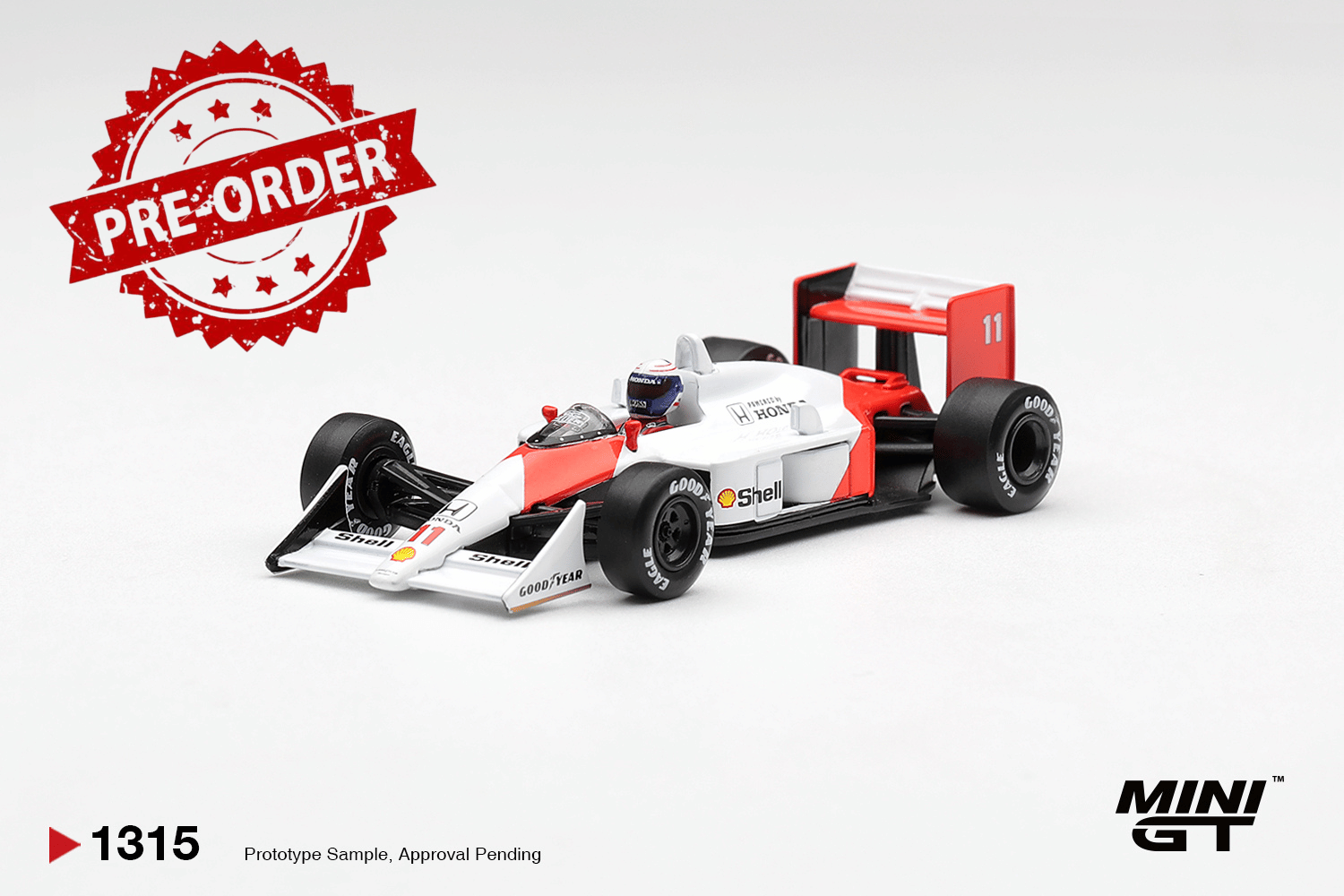 (Pre-order) Mini GT #1315 McLaren MP4/4 #11 Alain Prost 1988 Canadian Grand Prix