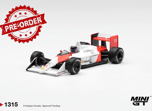 Load image into Gallery viewer, (Pre-order) Mini GT #1315 McLaren MP4/4 #11 Alain Prost 1988 Canadian Grand Prix
