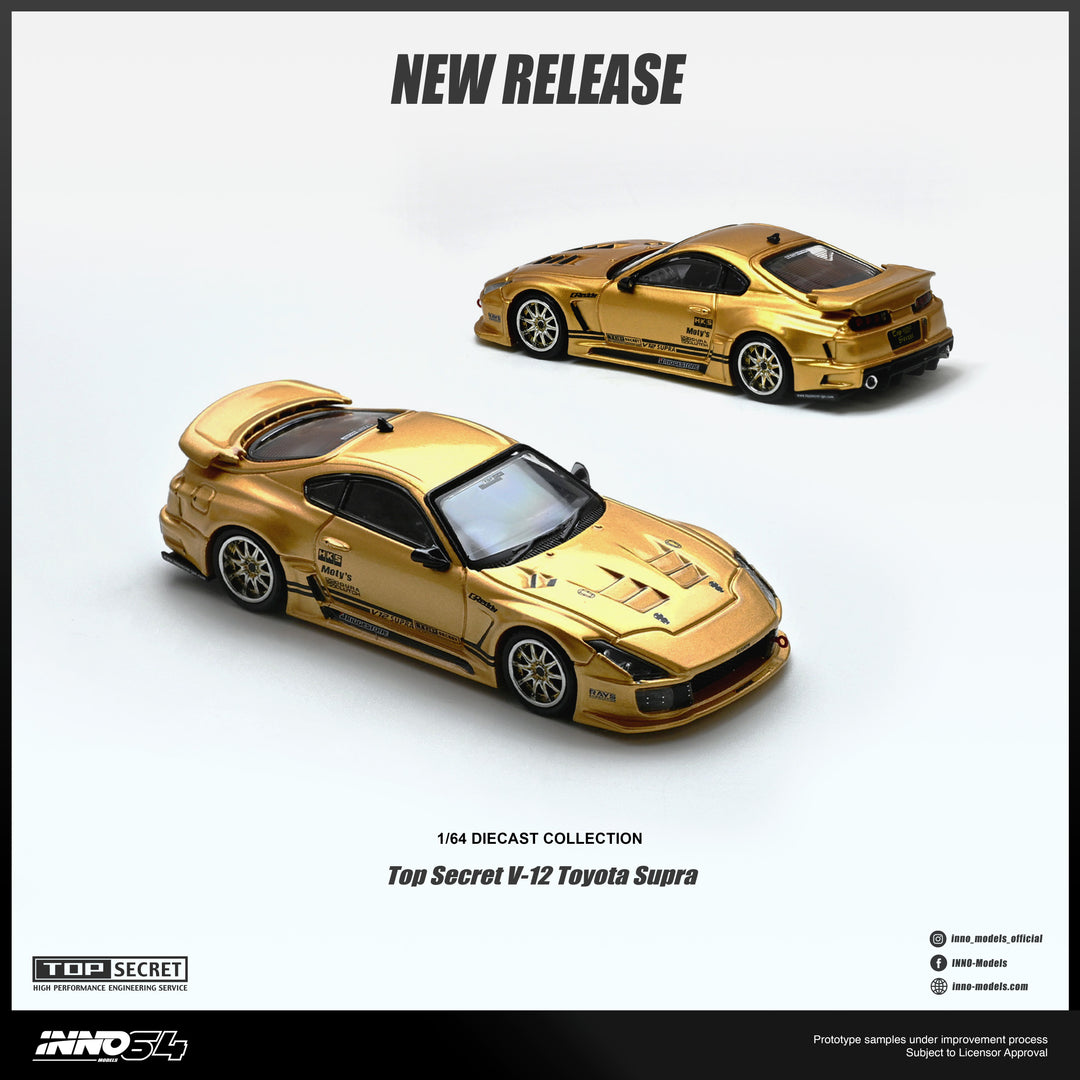 (Pre-order) INNO64 1/64 TOP SECRET V12 SUPRA Diecast Model Car