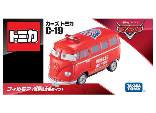 Load image into Gallery viewer, Takara Tomy Disney Tomica PIXAR CARS C-19 Fillmore (Fire Command Vehicle Type)
