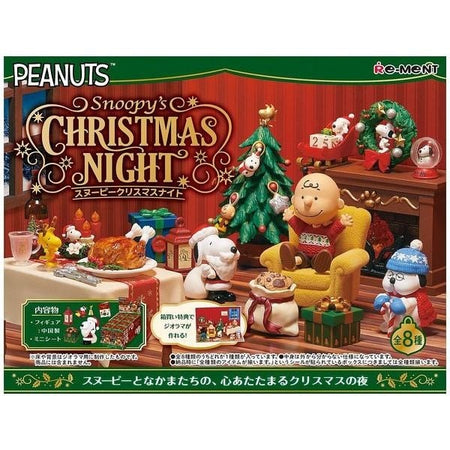 Re-ment SNOOPY's Christmas Night 8cs Complete Box Full set of 8