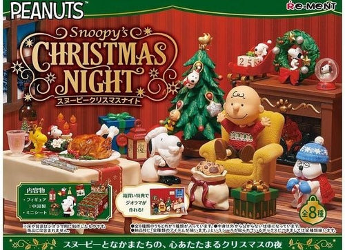 Load image into Gallery viewer, Re-ment SNOOPY's Christmas Night 8cs Complete Box Full set of 8
