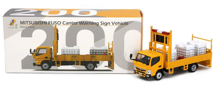 Tiny City 200 Die-cast Model Car - MITSUBISHI FUSO Canter Warning Sign Vehicle
