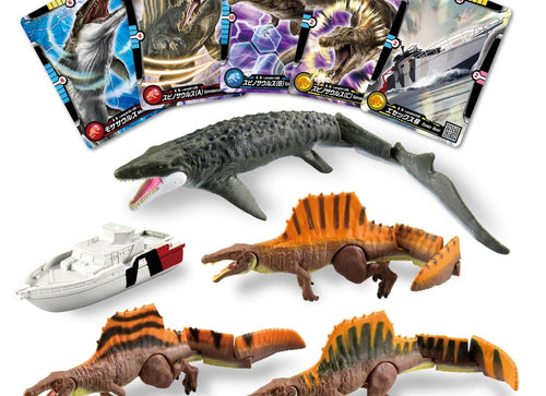 Load image into Gallery viewer, Takara Tomy Ania Figure Set - Jurassic World: Boat Chase on the Open Sea DX
