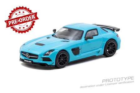 (Pre-order)Tarmac Works 1/64 Mercedes-Benz SLS AMG Coupé Black Series Matte Blue