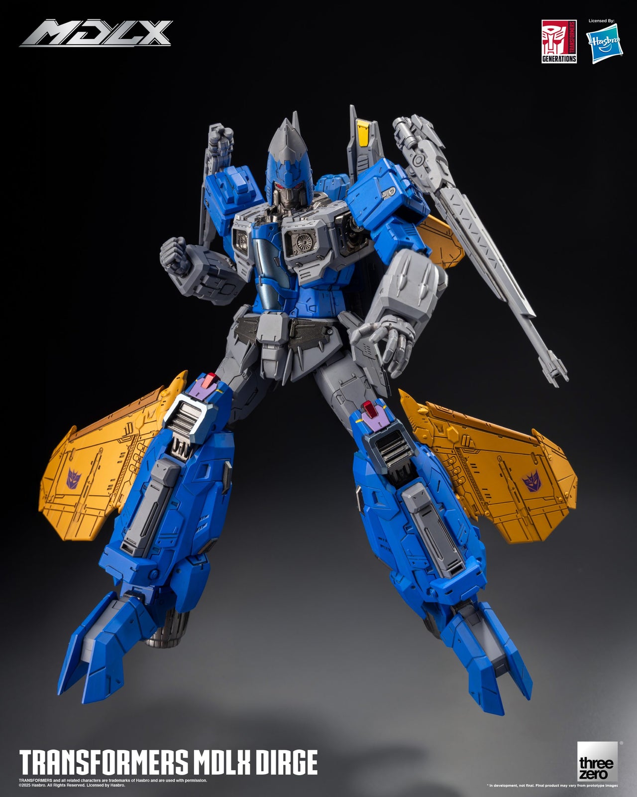 Threezero Transformers MDLX Action Figure Dirge 20 CM