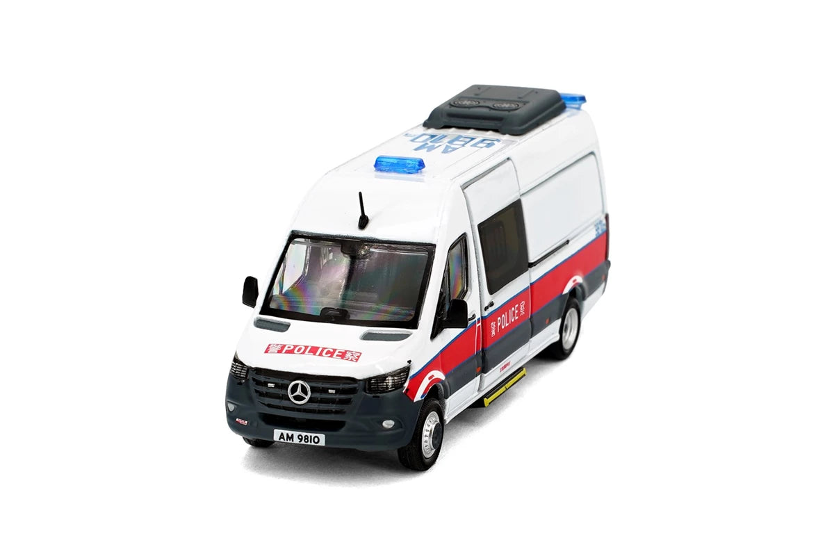 Tiny City Die-cast MERCEDES-BENZ Sprinter W907 Hong Kong Police CTRU (AM9810)
