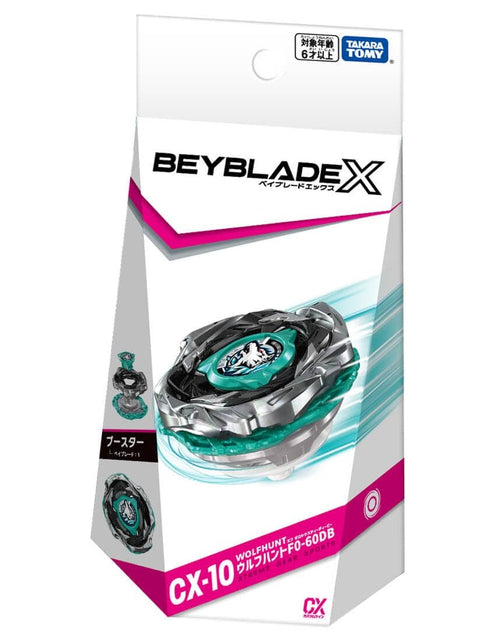 Load image into Gallery viewer, Takara Tomy Beyblade X CX-10 booster WolfHunt F0-60DB
