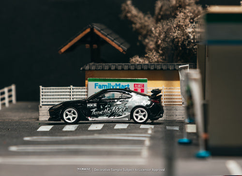 Load image into Gallery viewer, (Pre-order) Tarmac Works 1/64 HKS Toyota GR86 Black Global64 Diecast Model Car

