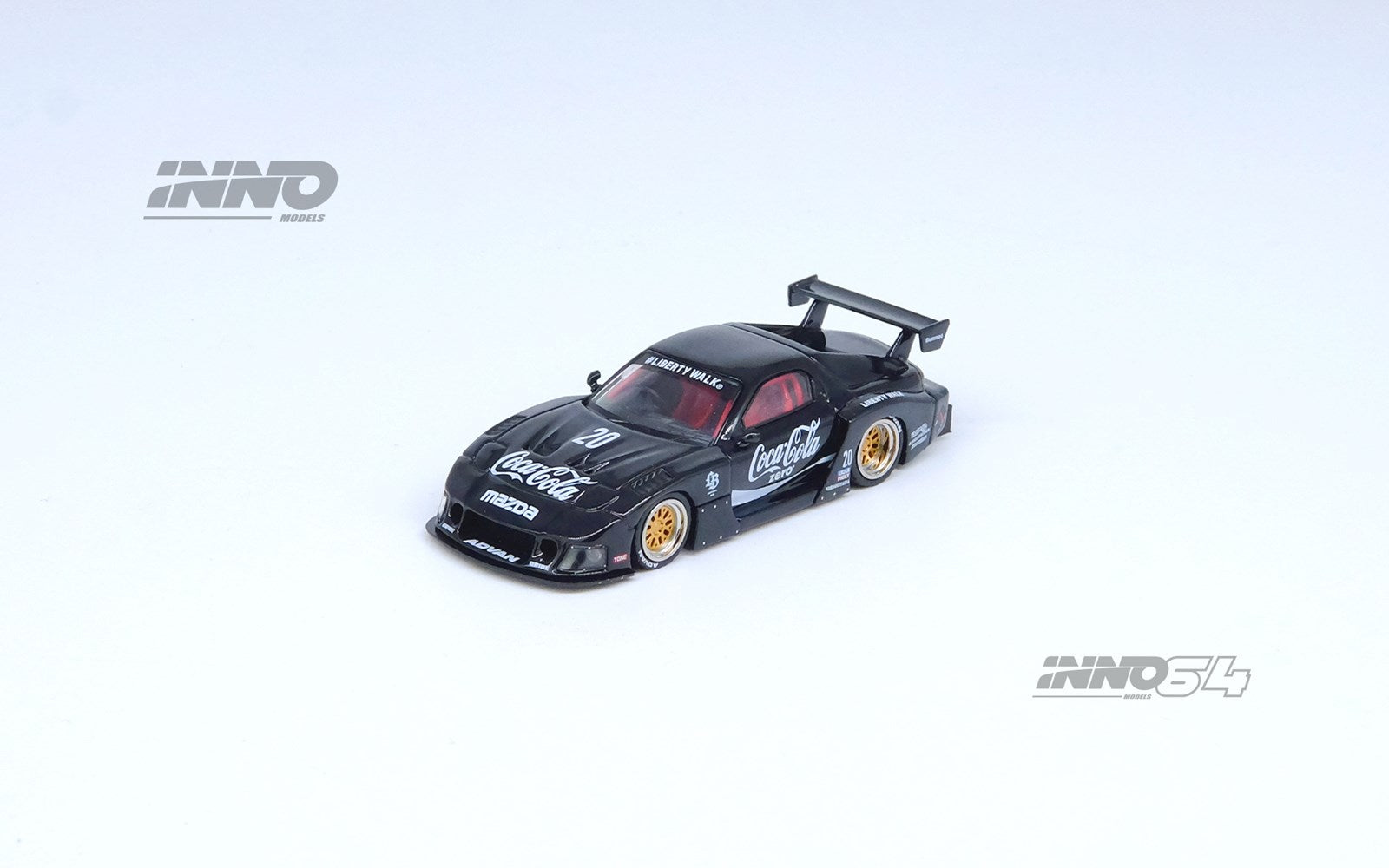INNO64 X Tiny 1/64 MAZDA RX7 (FD3S) LB-SUPER SILHOUETTE - Coca Cola