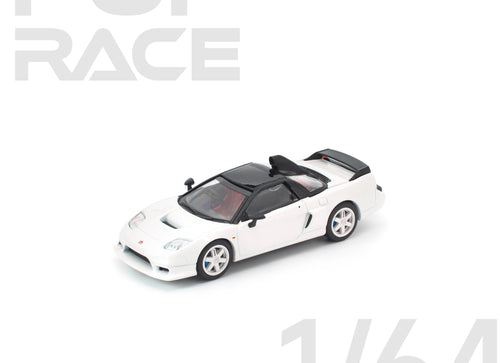 Load image into Gallery viewer, (Pre-order) POP RACE 1/64 HONDA NSX-R GT WHITE Diecast Model Car #PR640407
