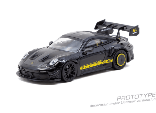 Load image into Gallery viewer, (Pre-order) Tarmac Works 1/64 Porsche GT3RS 992.1 MR Black Yellow Tarmac Special
