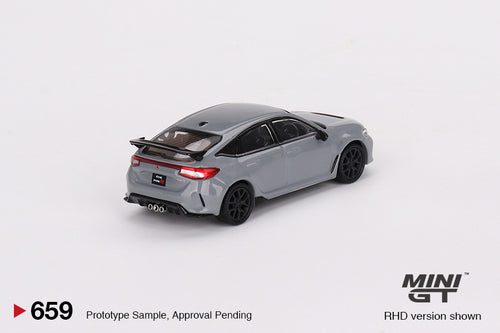 Load image into Gallery viewer, Mini GT #659 Honda Civic Type R Sonic Gray Pearl 2023 RHD Model Car
