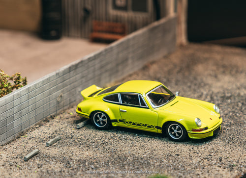 Load image into Gallery viewer, (Pre-order) Tarmac Works 1/64 Porsche 911 Carrera RS 2.7 Lightweight Yellow
