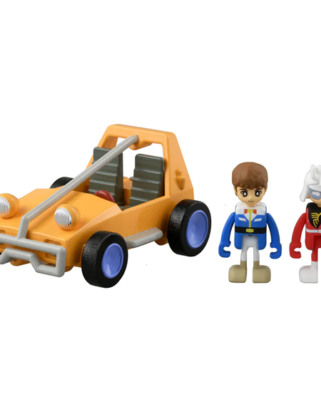 Takara Tomy Dream Tomica Ride On Mobile Suit Gundam Buggy with 2 figures