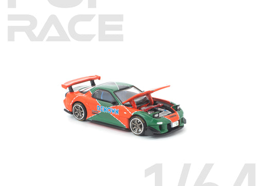 Load image into Gallery viewer, (Pre-order) POPRACE 1/64 MAZDA RX7 RE-AMEMIYA RENOWN Model Car  #PR640406
