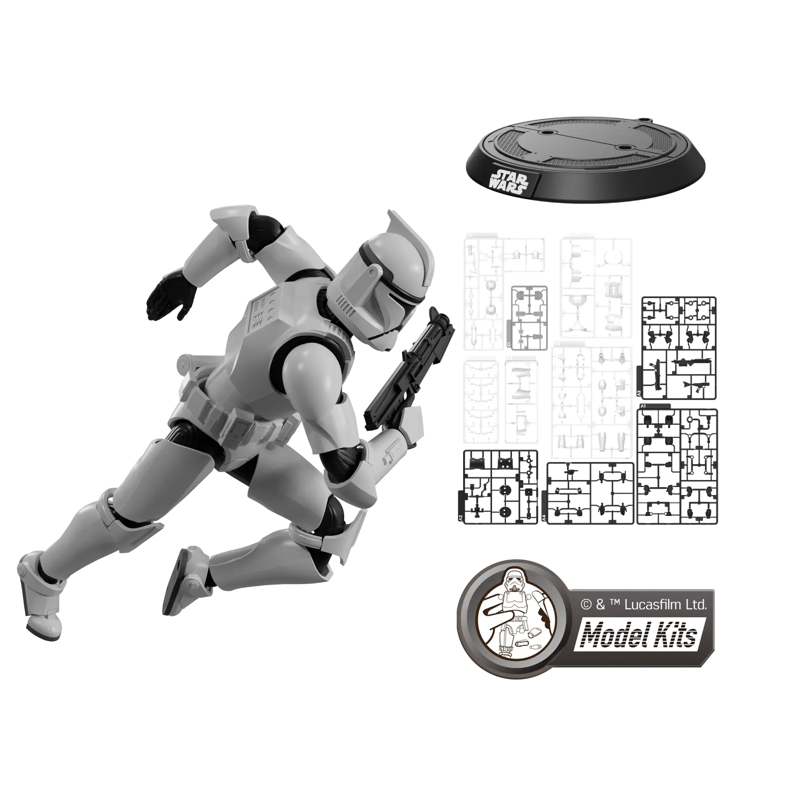 Blokees Star Wars Attack of the Clones Champion Class 07 Clone Trooper Model Kit