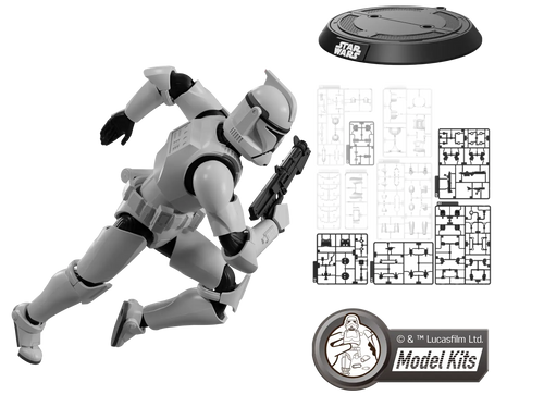 Load image into Gallery viewer, Blokees Star Wars Attack of the Clones Champion Class 07 Clone Trooper Model Kit
