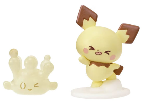 Load image into Gallery viewer, Takara Tomy Pokemon PokePiece Mini Doll Balloon Pichu &amp; Milcery
