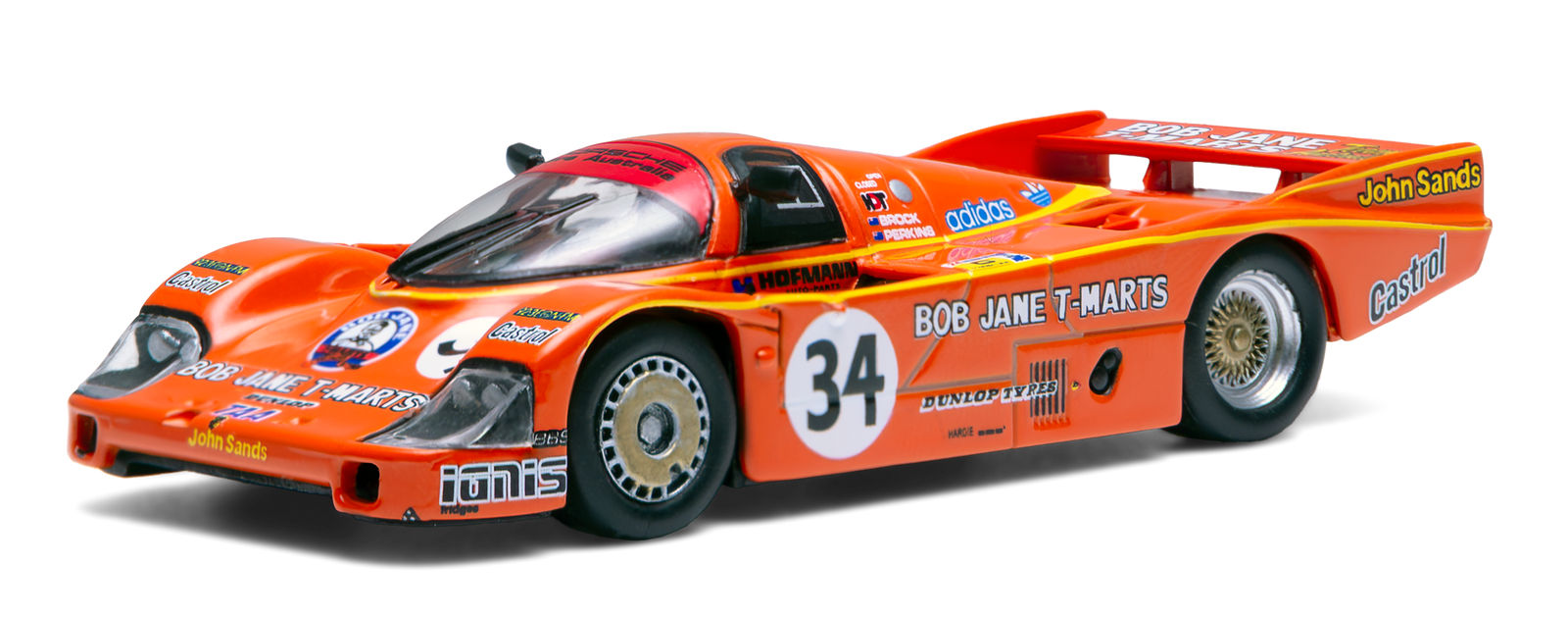 (In Stock) Sparky X Tiny Porsche 956 No.8 6th 24H Le Mans 1983 B.Wollek K.Ludwi