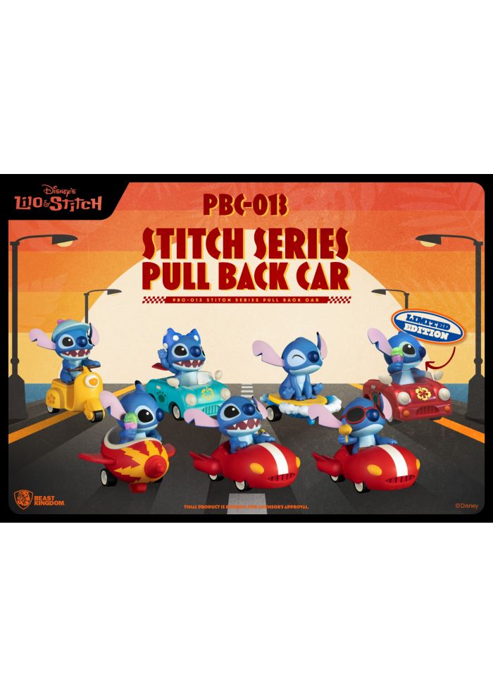 Beast Kingdom PBC-013 Stitch Series Pull Back Car Blind boxset