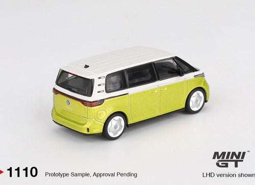 Load image into Gallery viewer, MINI GT #1110 Volkswagen ID.Buzz Candy White / Pomelo Yellow RHD
