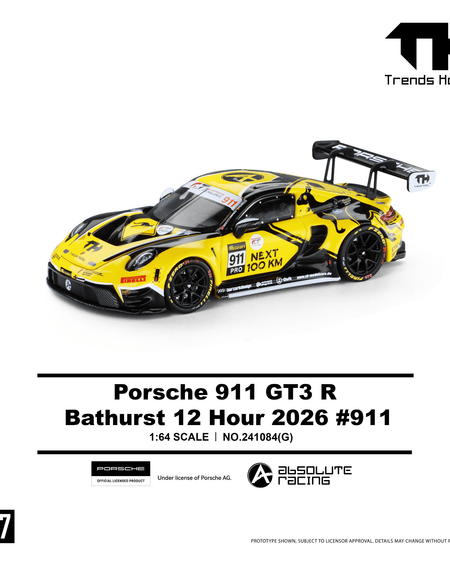(Pre-order) Trends Hobby 1/64 #241084(G) Porsche 911 GT3 R - B12H 2026 #911