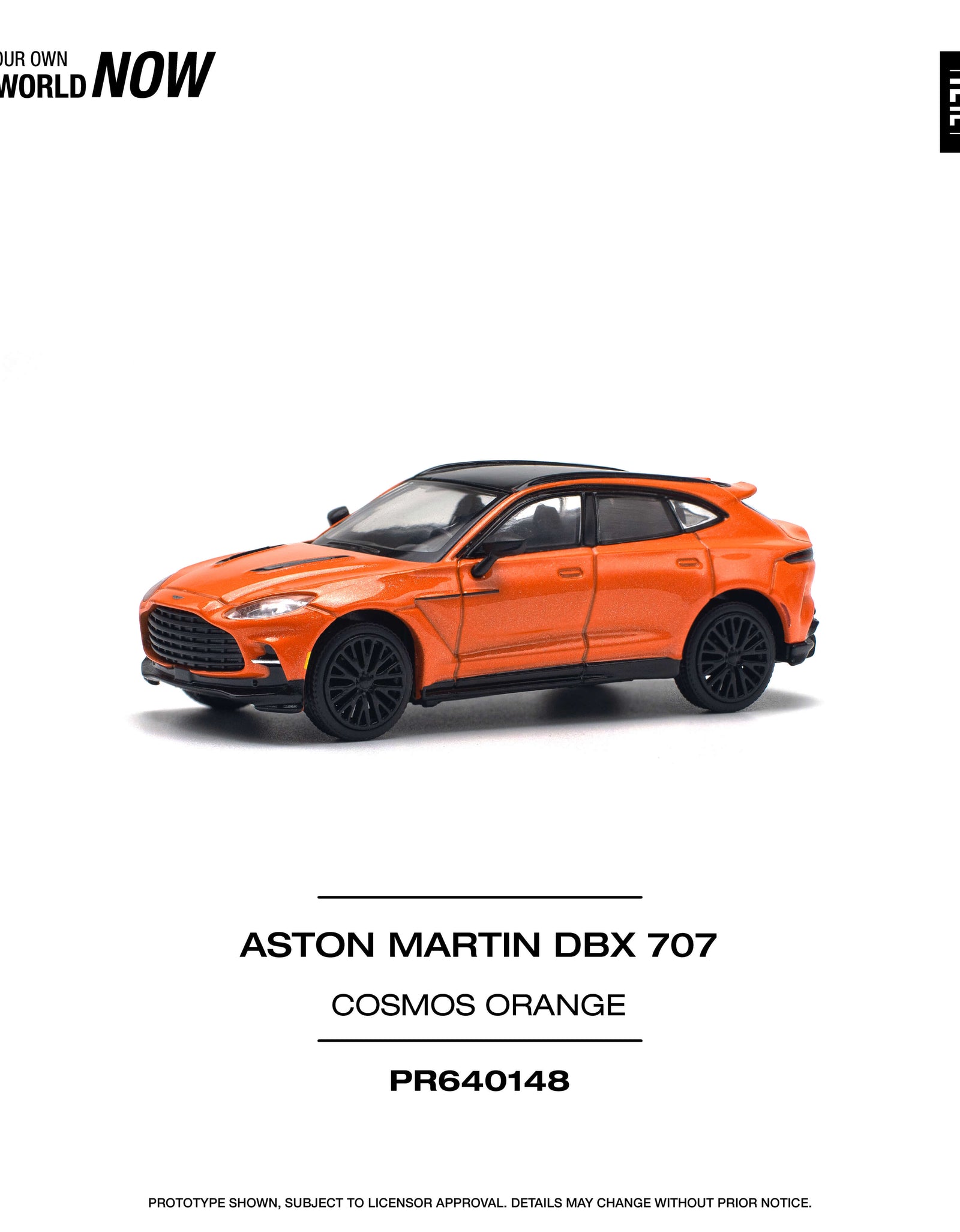 POPRACE 1/64 ASTON MARTIN DBX 707 - COSMOS ORANGE Model Car