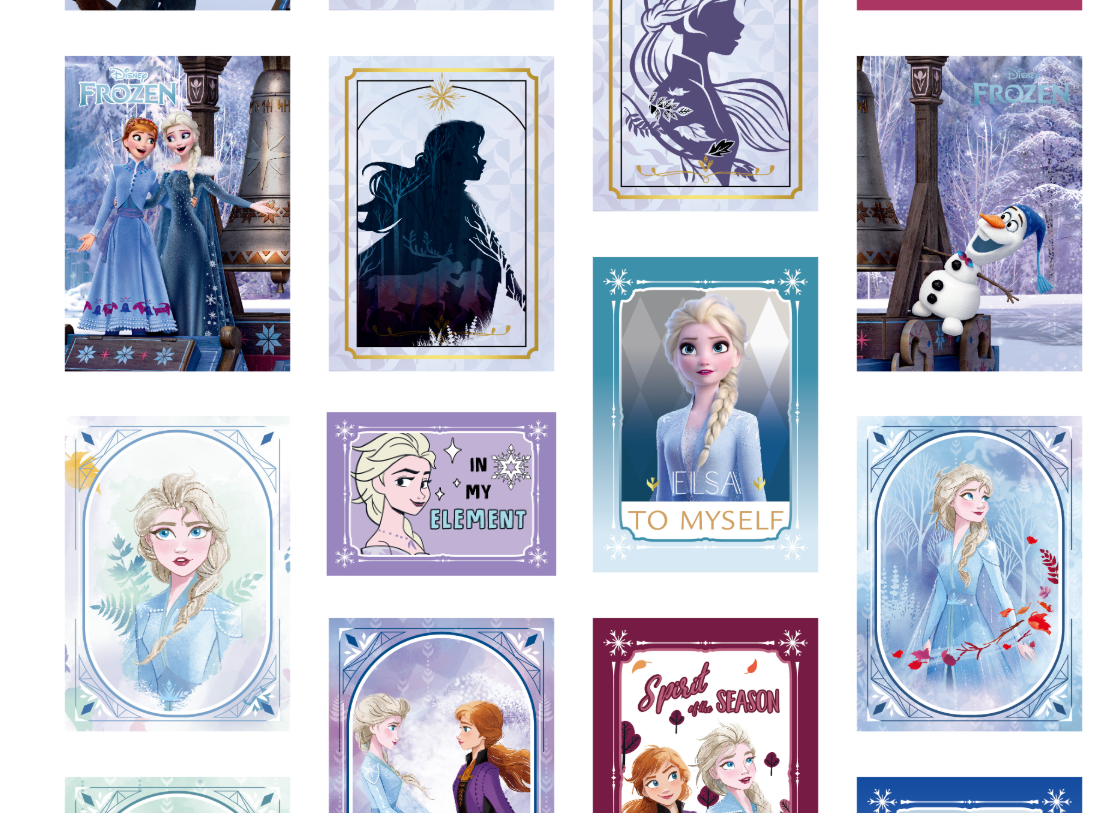 COSMOS Collectible Disney Snow Princess Collectible Card Box Set (80 cards SET)