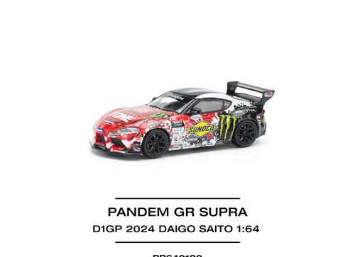 Load image into Gallery viewer, POPRACE 1/64 PANDEM GR SUPRA D1GP 2024 DAIGO SAITO Model Car
