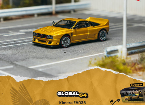 Load image into Gallery viewer, (Pre-order) Tarmac Works 1/64 Kimera EVO38 Gold Diecast Model Car
