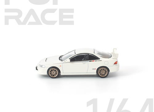 Load image into Gallery viewer, (Pre-order) POP RACE 1/64 MUGEN DC2 WHITE Diecast Model Car

