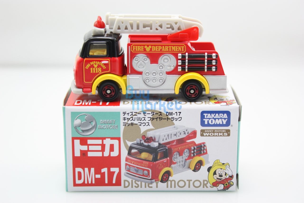 Takara Tomy Tomica Disney Motors DM-17 Mickey Mouse Fire Truck Toy Car 2015
