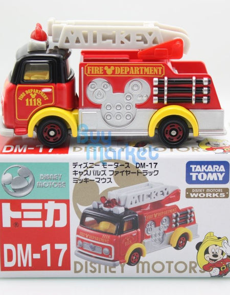 Takara Tomy Tomica Disney Motors DM-17 Mickey Mouse Fire Truck Toy Car 2015