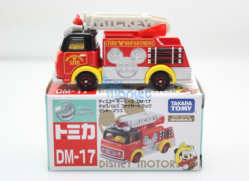 Load image into Gallery viewer, Takara Tomy Tomica Disney Motors DM-17 Mickey Mouse Fire Truck Toy Car 2015
