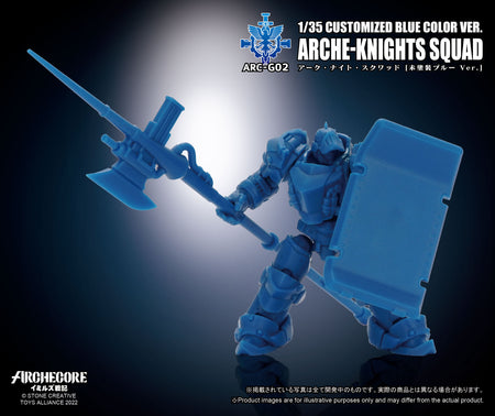 TA X ARCHECORE ARC-G02 ARCHE-KNIGHTS SQUAD CUSTOMIZED Blue Color Ver.