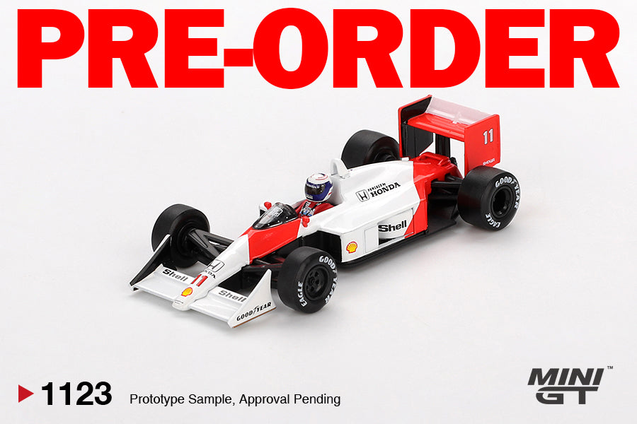 (Pre-order) MINI GT #1123 McLaren MP4/4 #11 Alain Prost 1988 Japanese Grand Prix