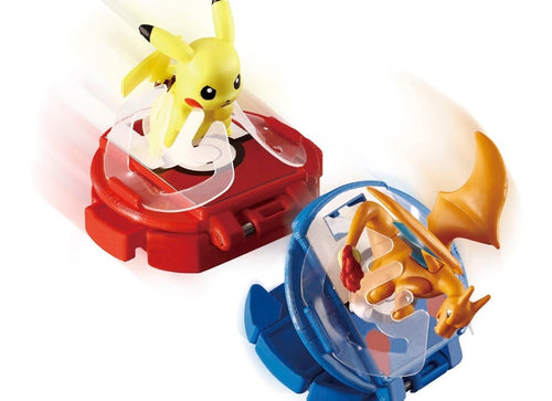 Load image into Gallery viewer, Takara Tomy Moncolle Battle Set Pikachu VS Charmeleon Battle Game Figures

