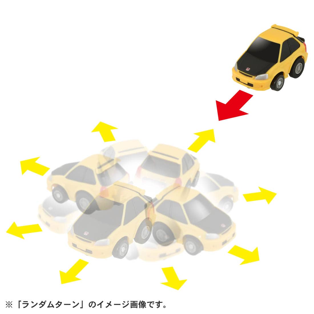 Takara Tomy Tomica ChoroQ Pull Back Diecast e-06 Honda Civic Type R (EK9)