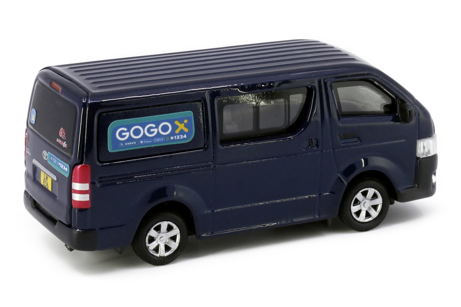 Tiny City 17 Die-cast Model Car - Toyota Hiace GOGOX (Metallic Blue)