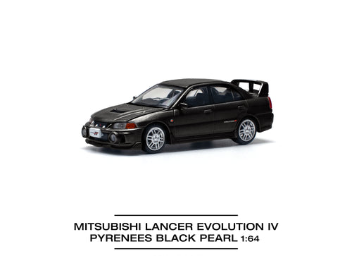 Load image into Gallery viewer, POP RACE 1/64 Mitsubishi lancer evolution iv pyrenees black pearl
