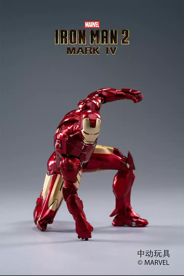 ZD Toys Marvel Avengers 1/10 Iron Man MK4 Action Figure with Lighting Function