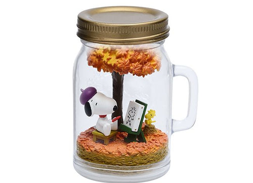 Load image into Gallery viewer, Re-Ment Snoopy &amp; Woodstock Terrarium On Vacation Figure (Set of 6)
