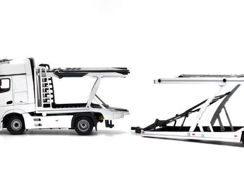 Load image into Gallery viewer, Tiny City - Mercedes-Benz Actros MP5 Transporter (White) Model car
