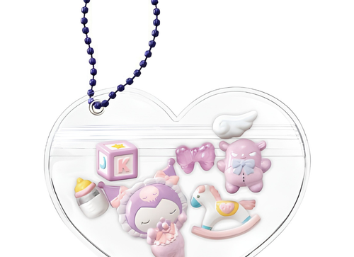 Load image into Gallery viewer, Re-ment Sanrio Candy Toy Kuromi Deco Chara Pouch Key Chain (Set of 6)
