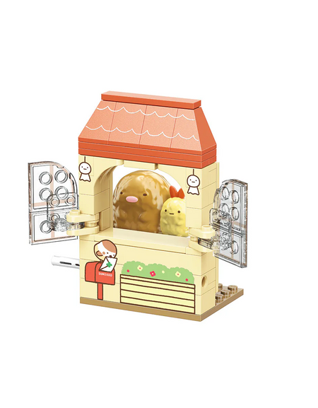 Qman Keeppley Sumikko Gurashi Tonkatsu's windows Building Block Set