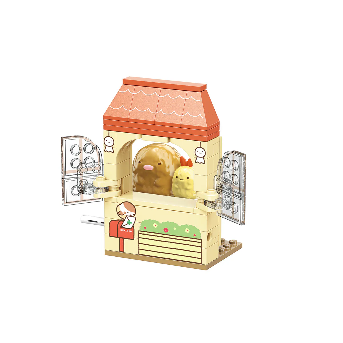 Qman Keeppley Sumikko Gurashi Tonkatsu's windows Building Block Set
