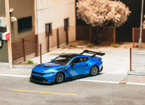 Load image into Gallery viewer, (Pre-order) Tarmac Works 1/64 Ford Mustang GTD Blue Global64 Diecast Model Car

